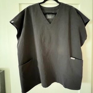 Figs Technical Collection Black Scrub Top